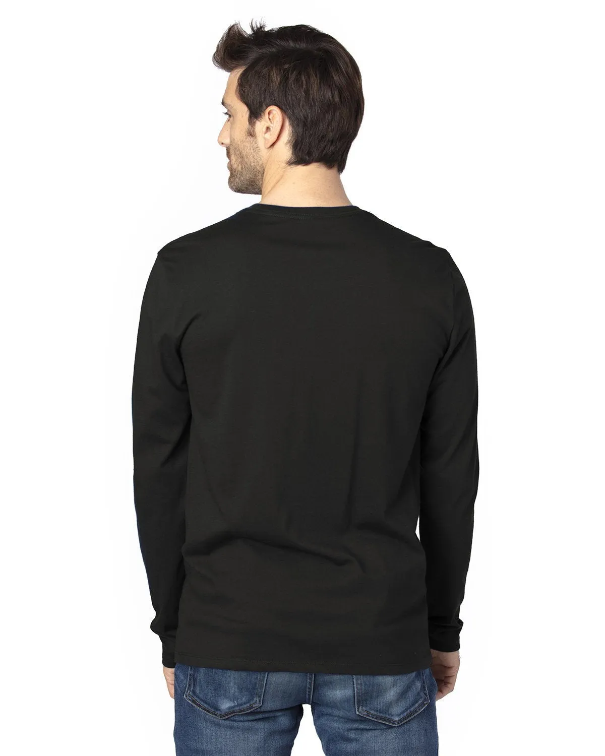 100LS-Threadfast Apparel-BLACK