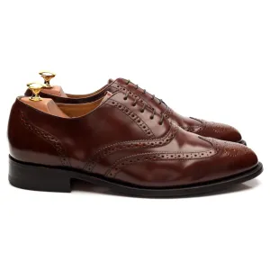 Premium Brown Leather Oxford Brogues, Size UK 9, Model 664227