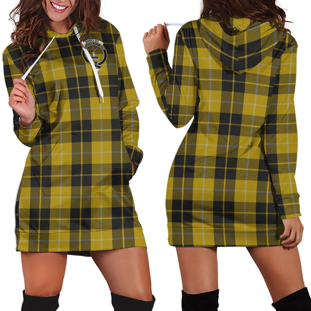 Barclay Dress Tartan Hoodie Dress with Family Crest