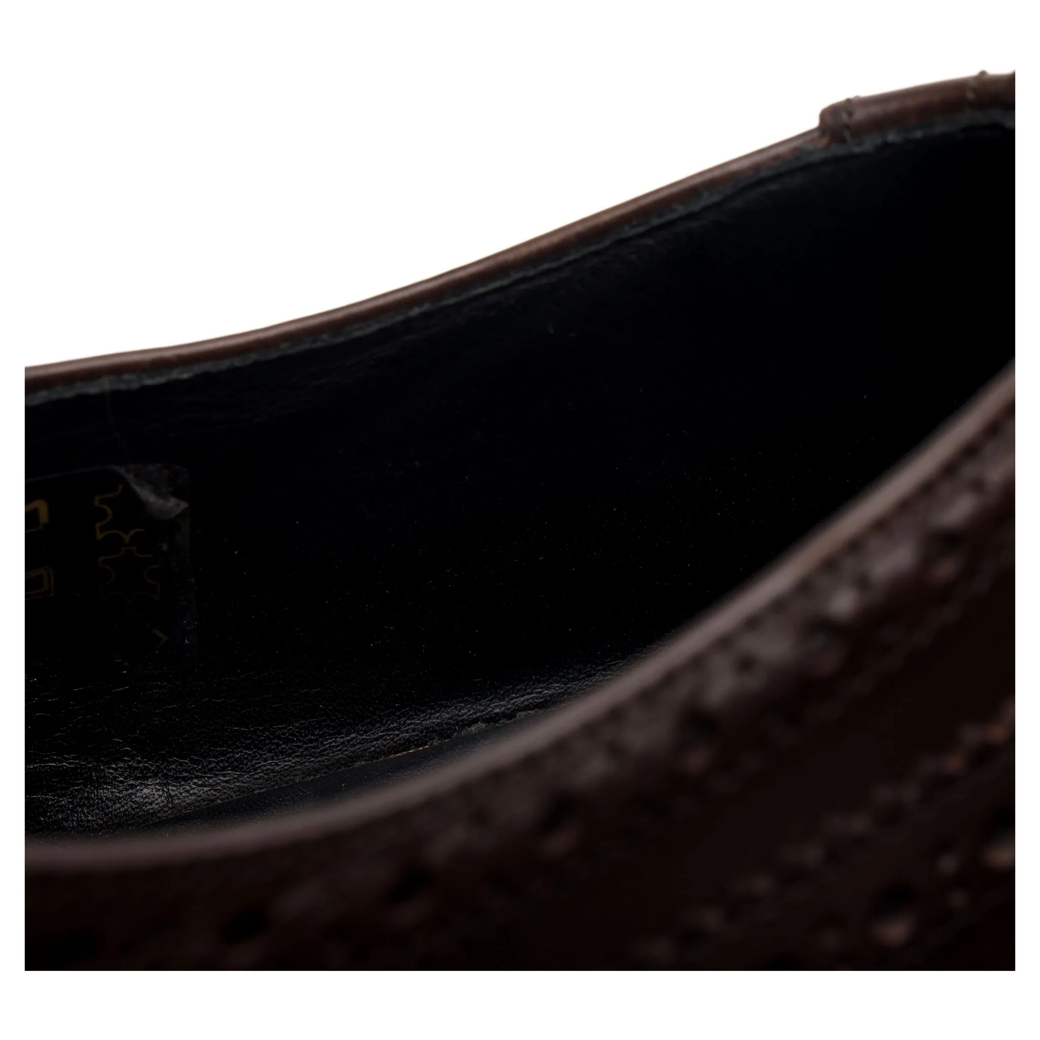 'Bourton' Dark Brown Leather Derby Brogues UK 11