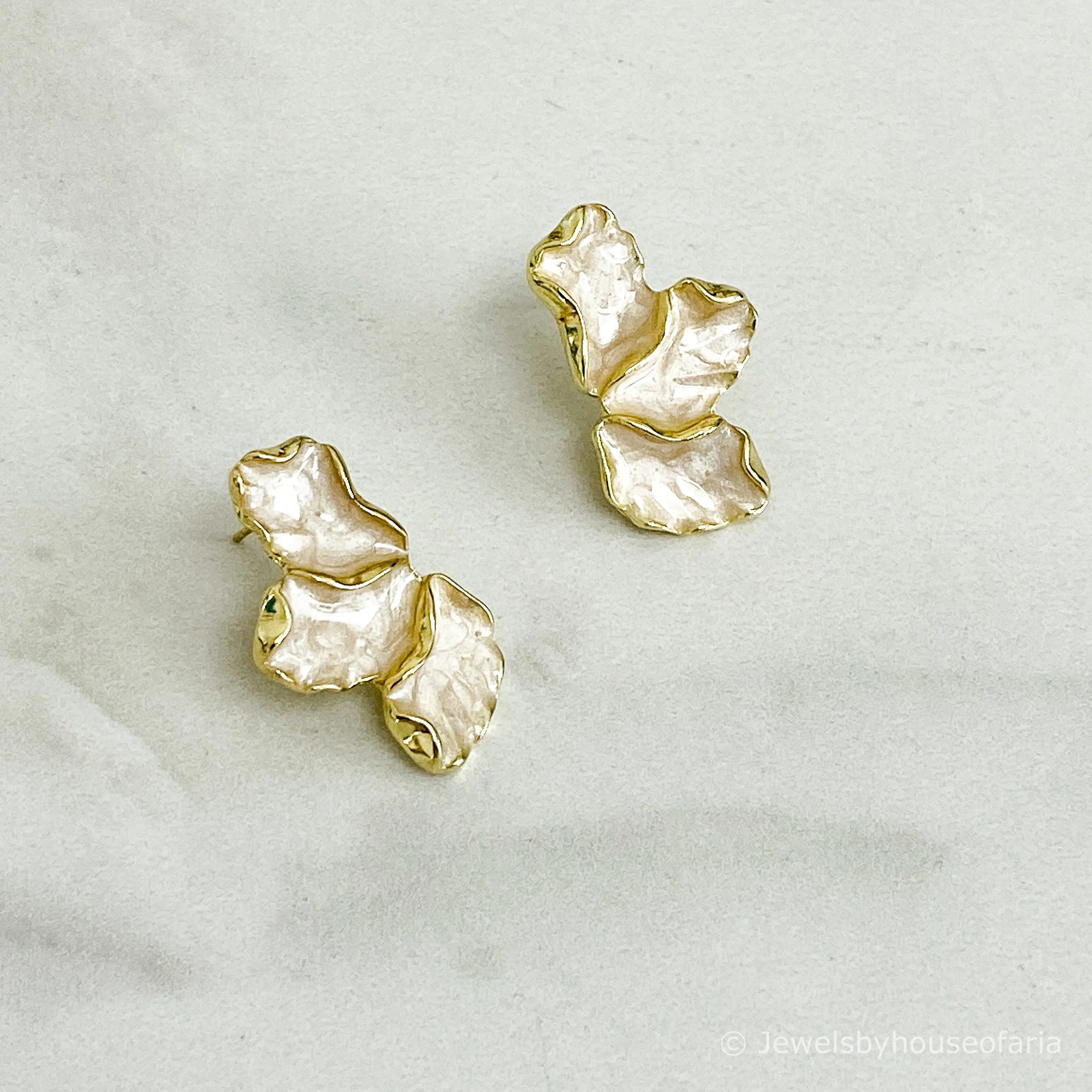 BREE Gold Floral Earrings