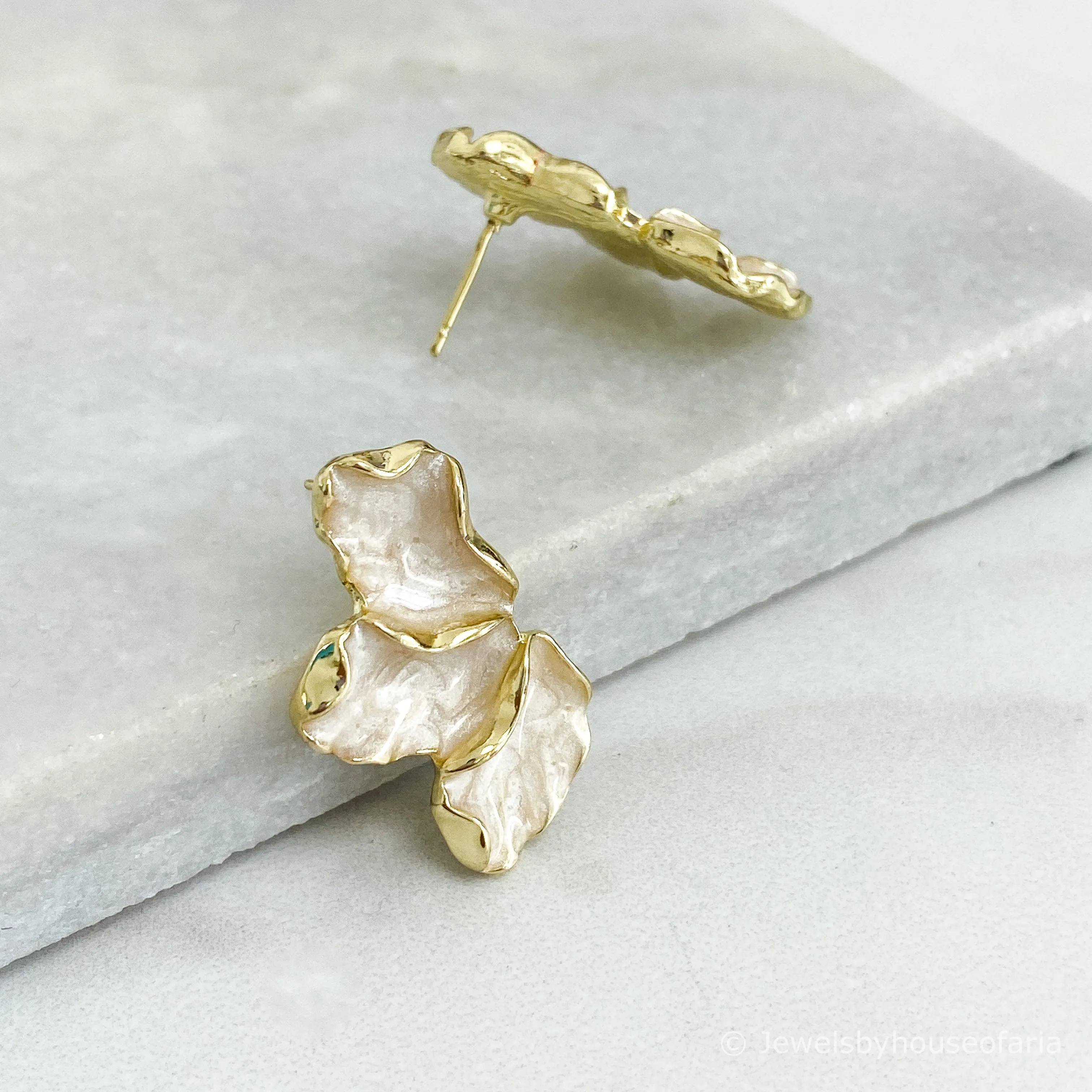 BREE Gold Floral Earrings