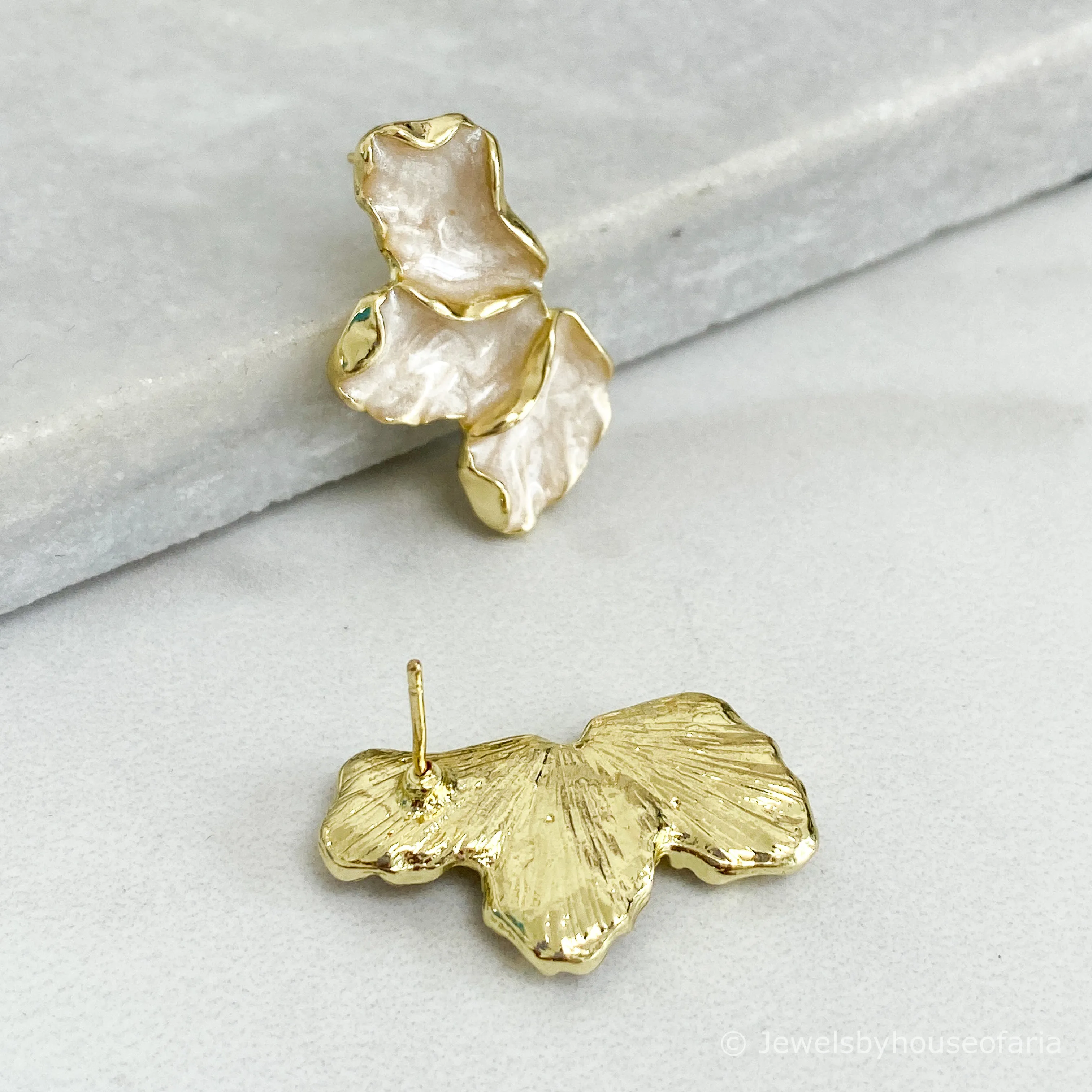 BREE Gold Floral Earrings