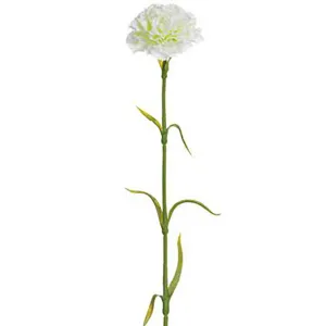 Carnation Spray White, 17in