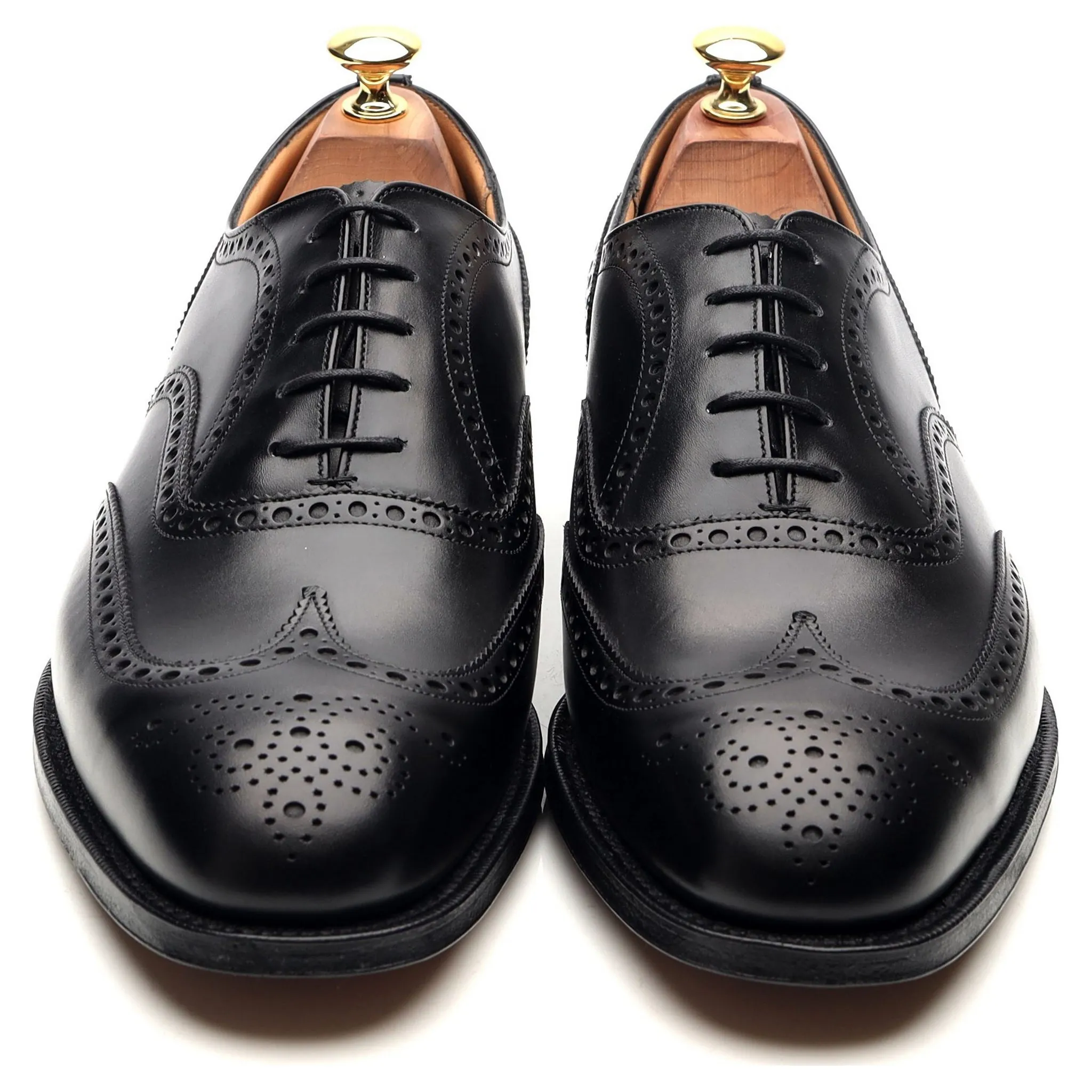 'Chetwynd' Black Leather Brogues UK 9.5 G