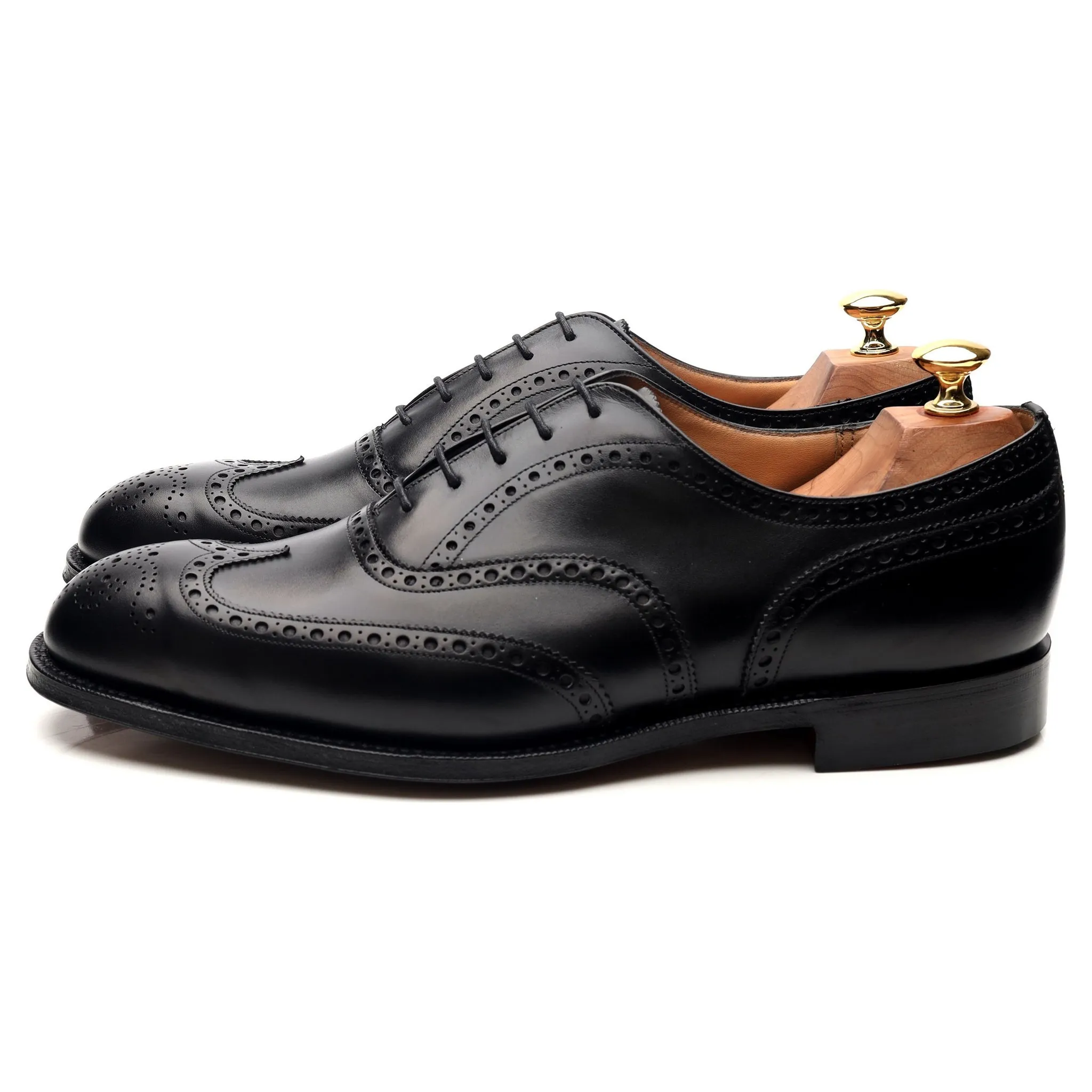 'Chetwynd' Black Leather Brogues UK 9.5 G