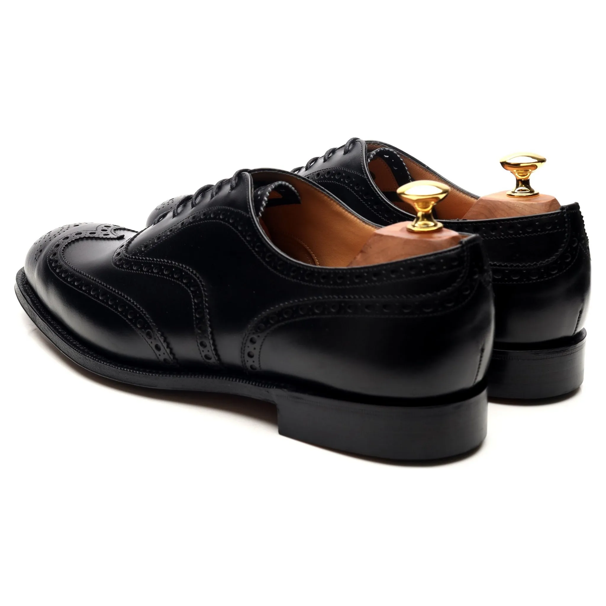 'Chetwynd' Black Leather Brogues UK 9.5 G