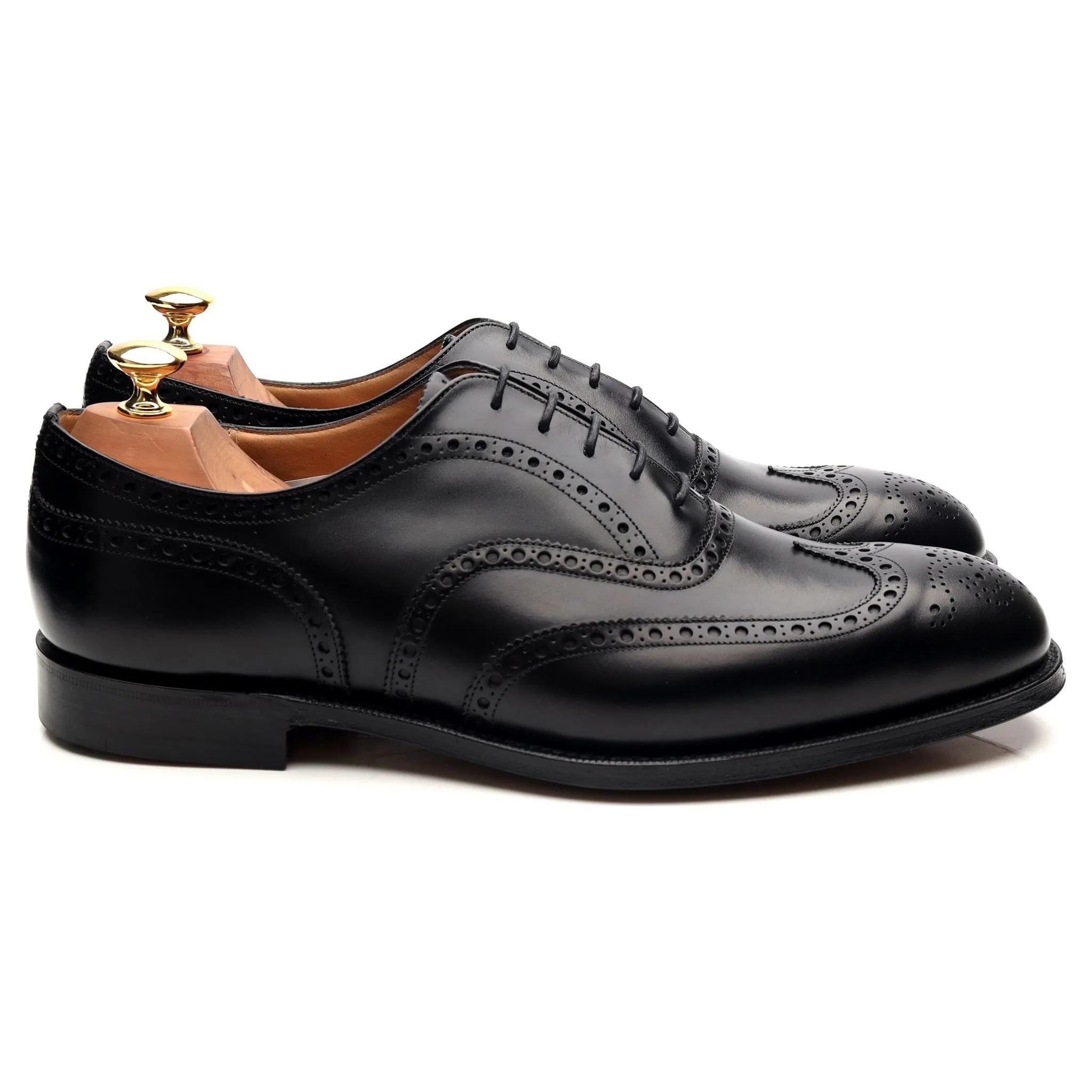 'Chetwynd' Black Leather Brogues UK 9.5 G