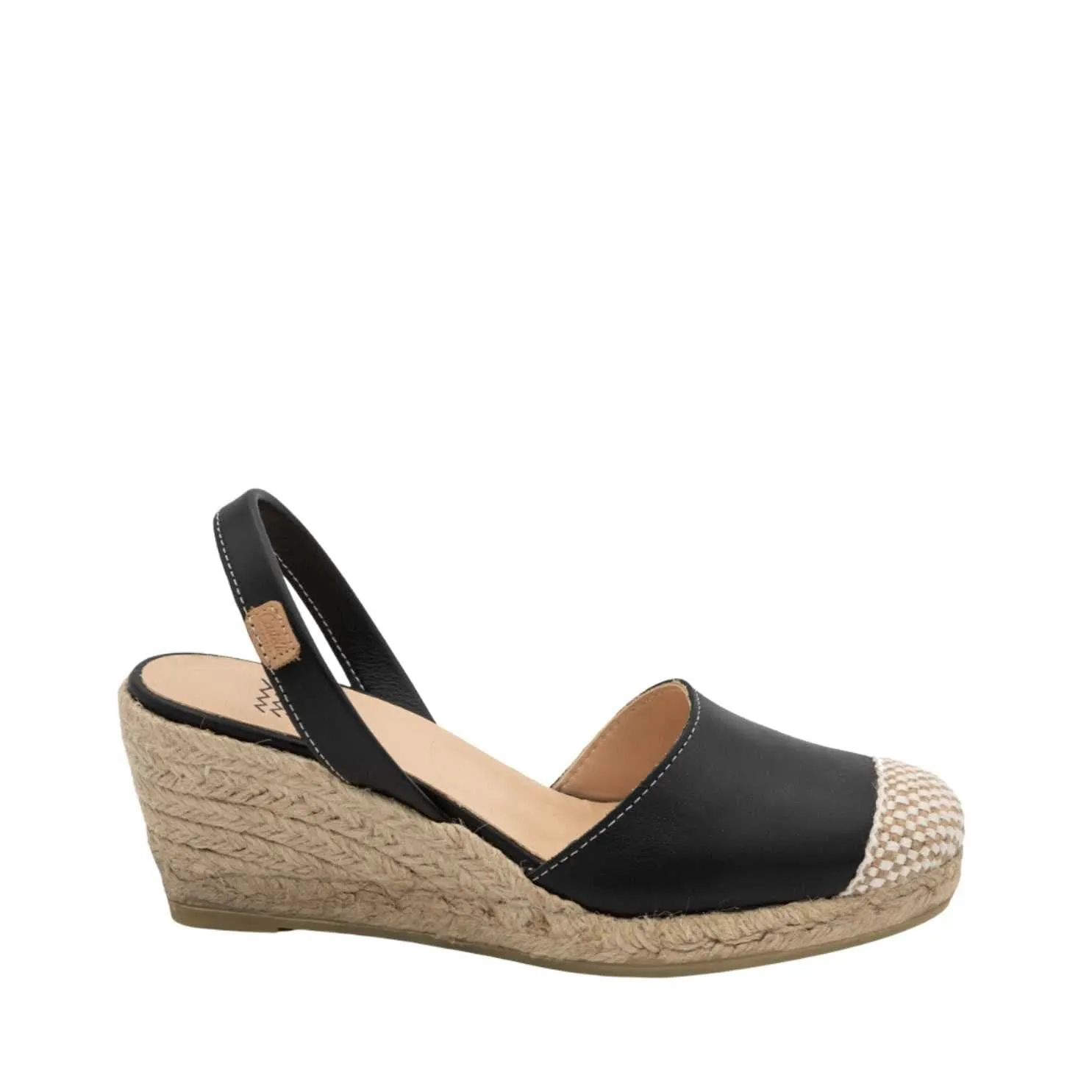 Closed Toe Leather Menorcan Espadrille For Women - Frida Montada 1924 Ciervo 5C