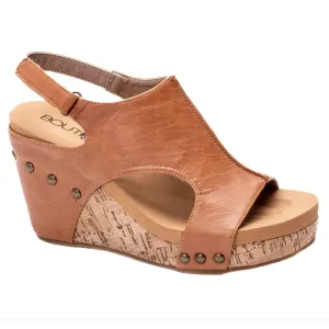 Corkys Tiffanee Wedge Sandals - Cognac