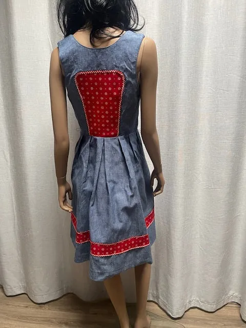 Denim October Fest  Dirndl  Dress #W121  Includes  AUS POSTAGE