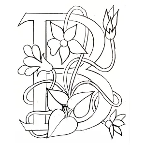 DiFranza Designs - Floral Letters, B