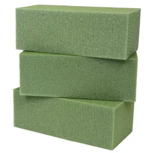 Dry Floral Foam Blocks (3ct)  Green Foam For Flower Arrangements  Styrofoam