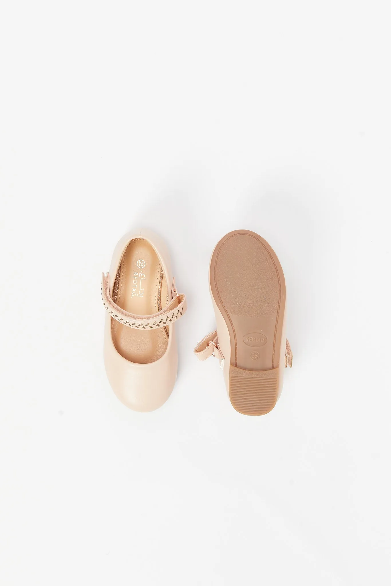 Girls Gold Diamante Trim Ballerina