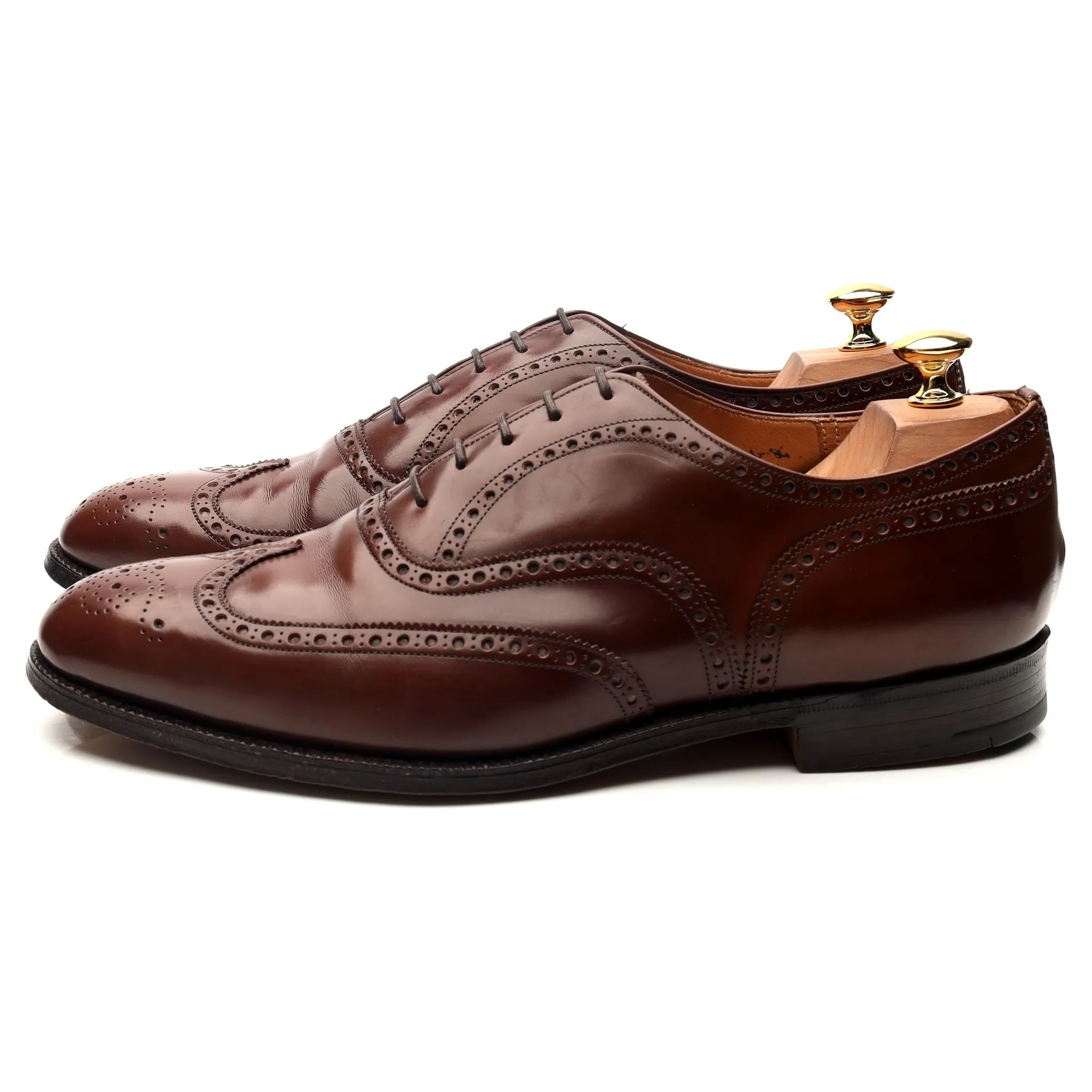 'Hickstead' Brown Leather Brogues UK 10 G