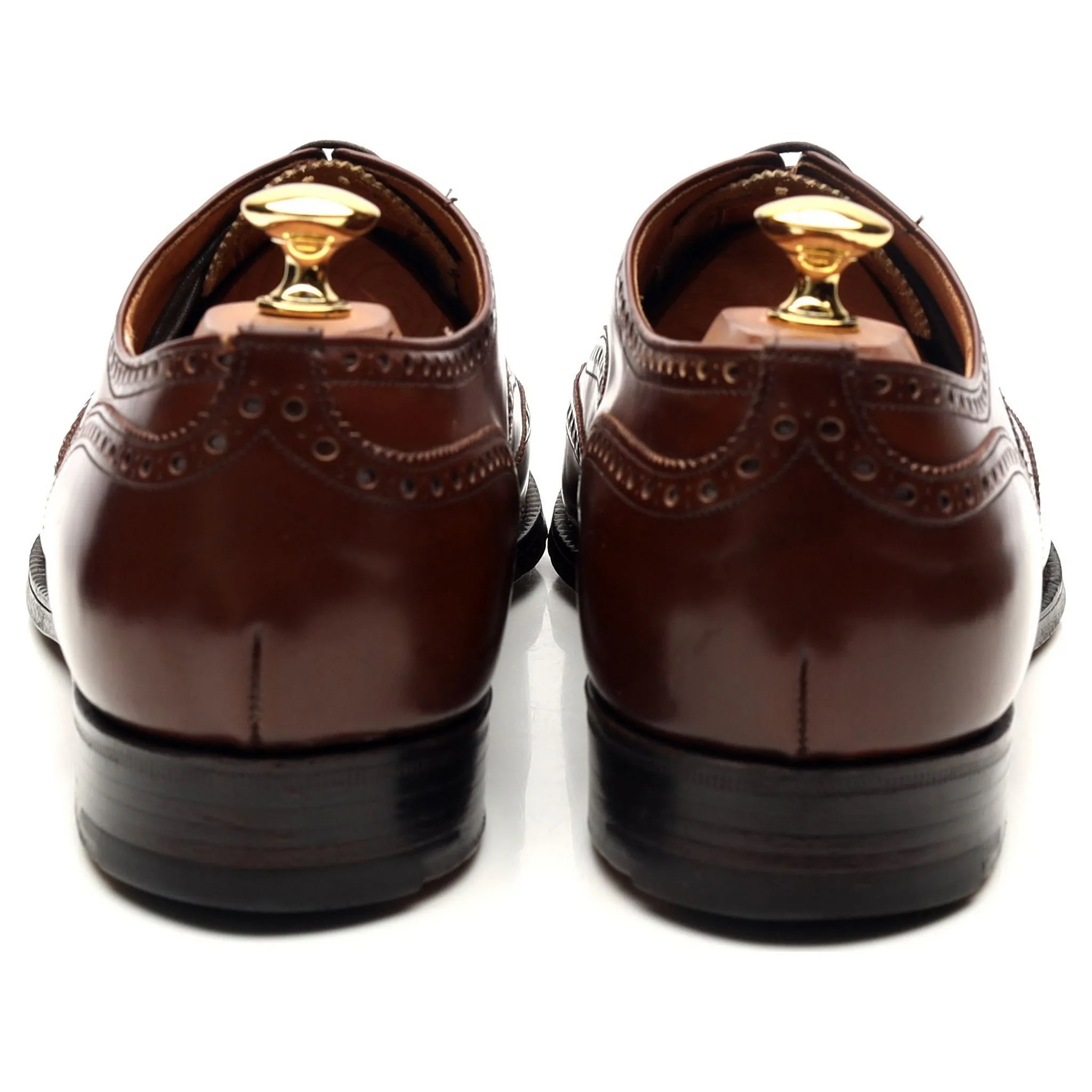 'Hickstead' Brown Leather Brogues UK 10 G