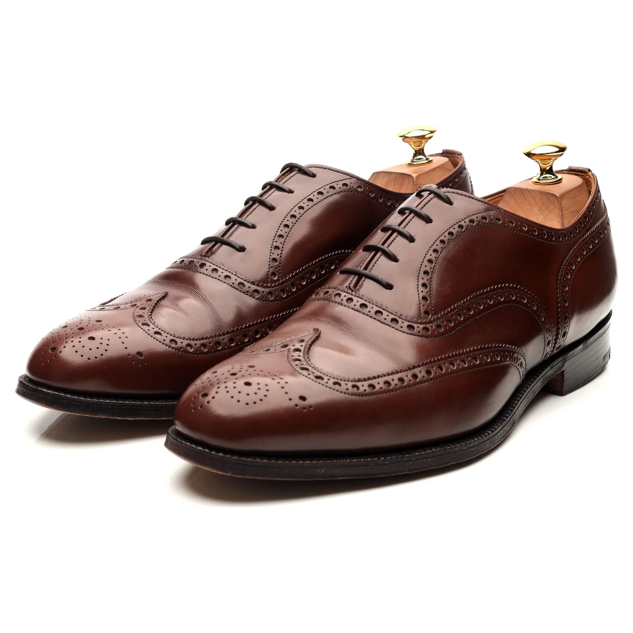 'Hickstead' Brown Leather Brogues UK 10 G