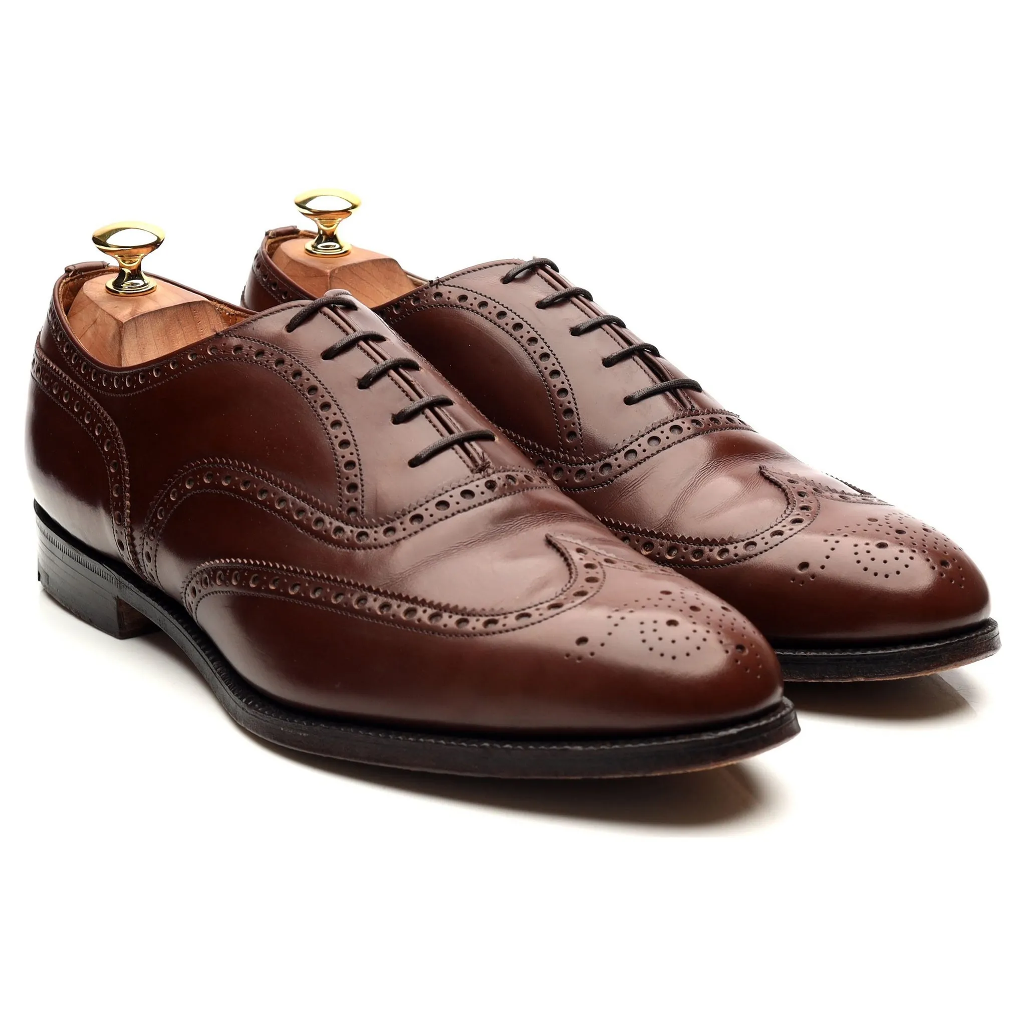 'Hickstead' Brown Leather Brogues UK 10 G