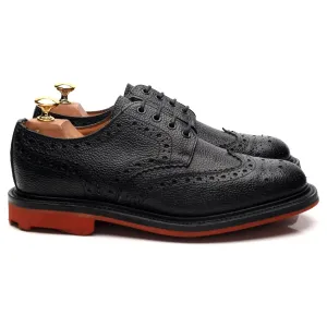 'Jude' Black Leather Derby Brogues UK 6.5