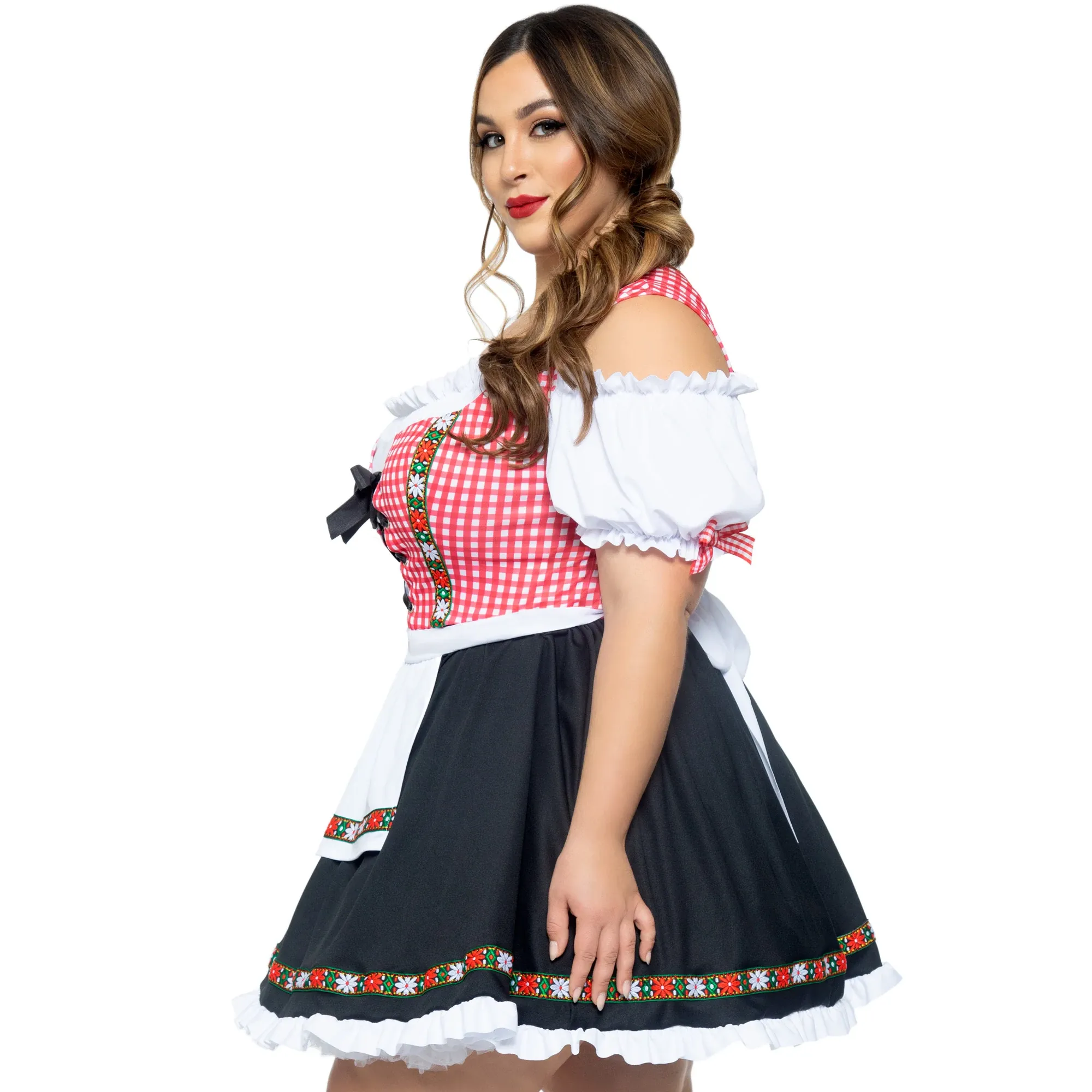 Ladies Plus Oktoberfest Beer Garden Babe Costume by Leg Avenue