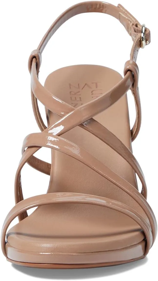 Luisa Naturalizer Sandals, Taupe Patent Leather