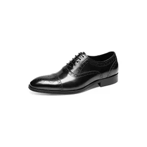 LuxeLeather Classy Brogues Dress Shoes