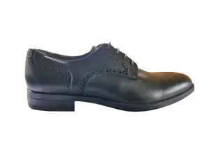 Next Black Leather Mens Brogues Shoes