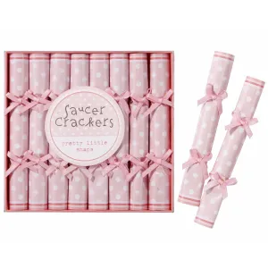 Pink Polka Dot Saucer Crackers