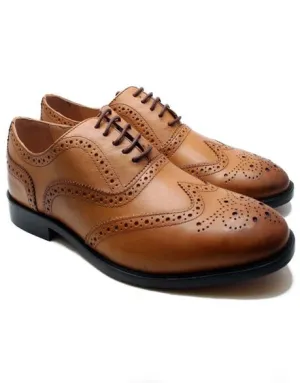 SCOTTISH LUXURY DAY BROGUES IN BROWN FOR MEN