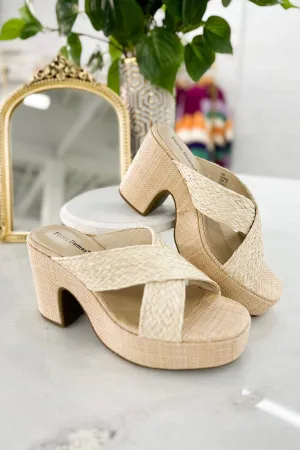 Tayla Natural Basket Weave Wedge *Final Sale*