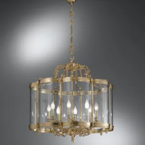 Traditional Cast Brass 8 Light Lantern