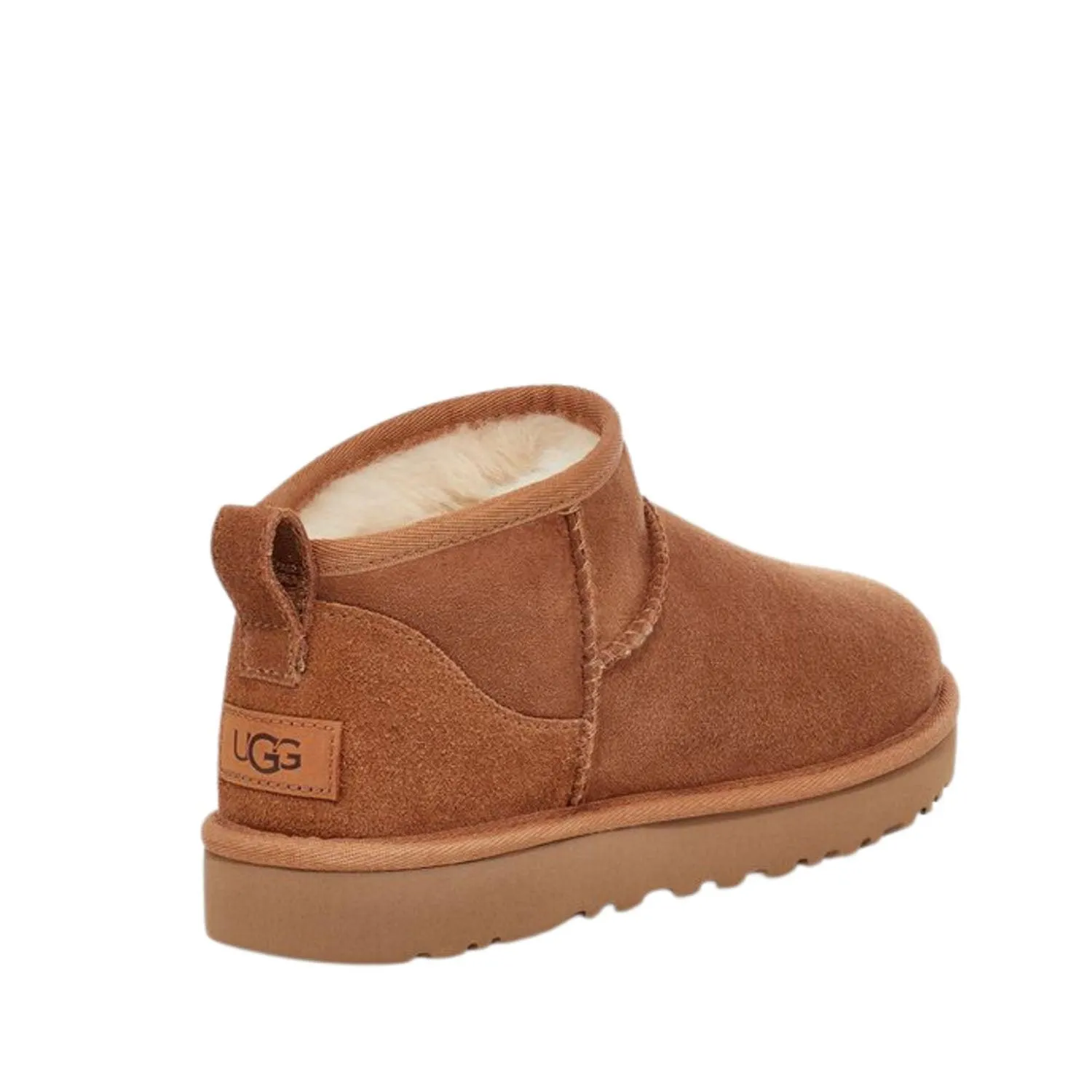 UGG CLASSIC ULTRA MINI CHESTNUT BOOTS