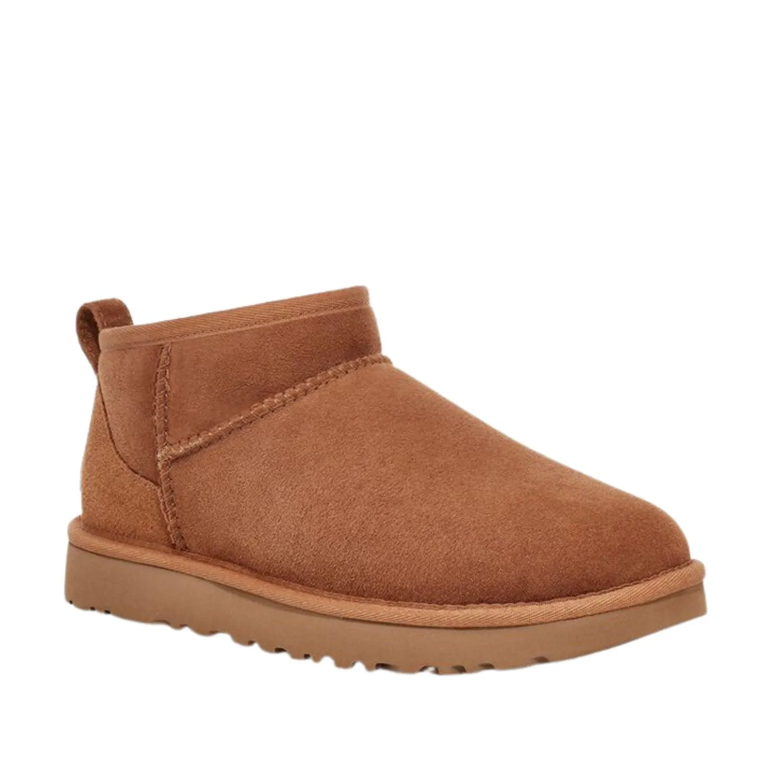 UGG CLASSIC ULTRA MINI CHESTNUT BOOTS