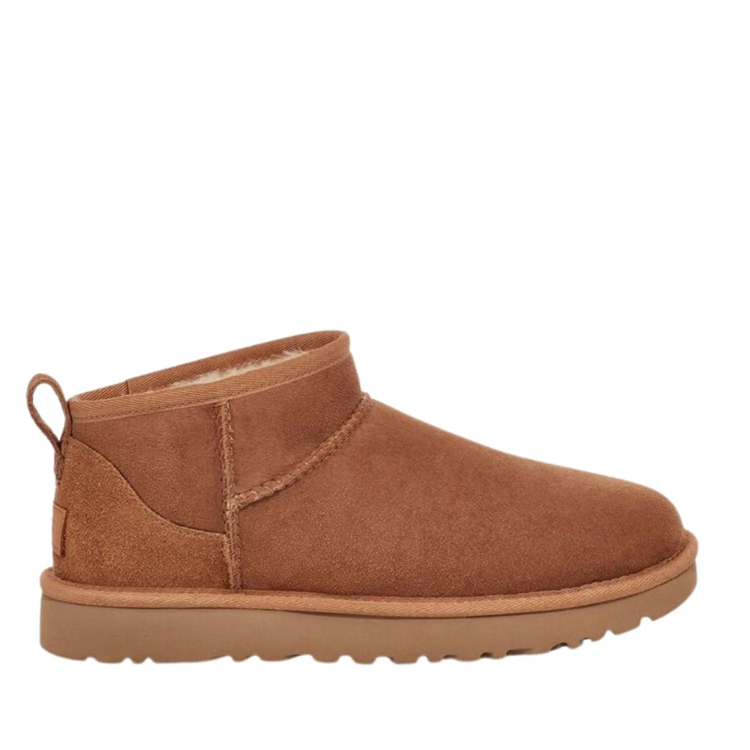 UGG CLASSIC ULTRA MINI CHESTNUT BOOTS