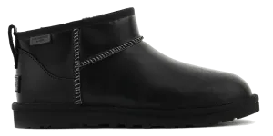 UGG CLASSIC ULTRA MINI LEATHER REGEN BLACK