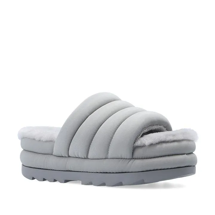 UGG MAXI SLIDE GREY SLIPPERS