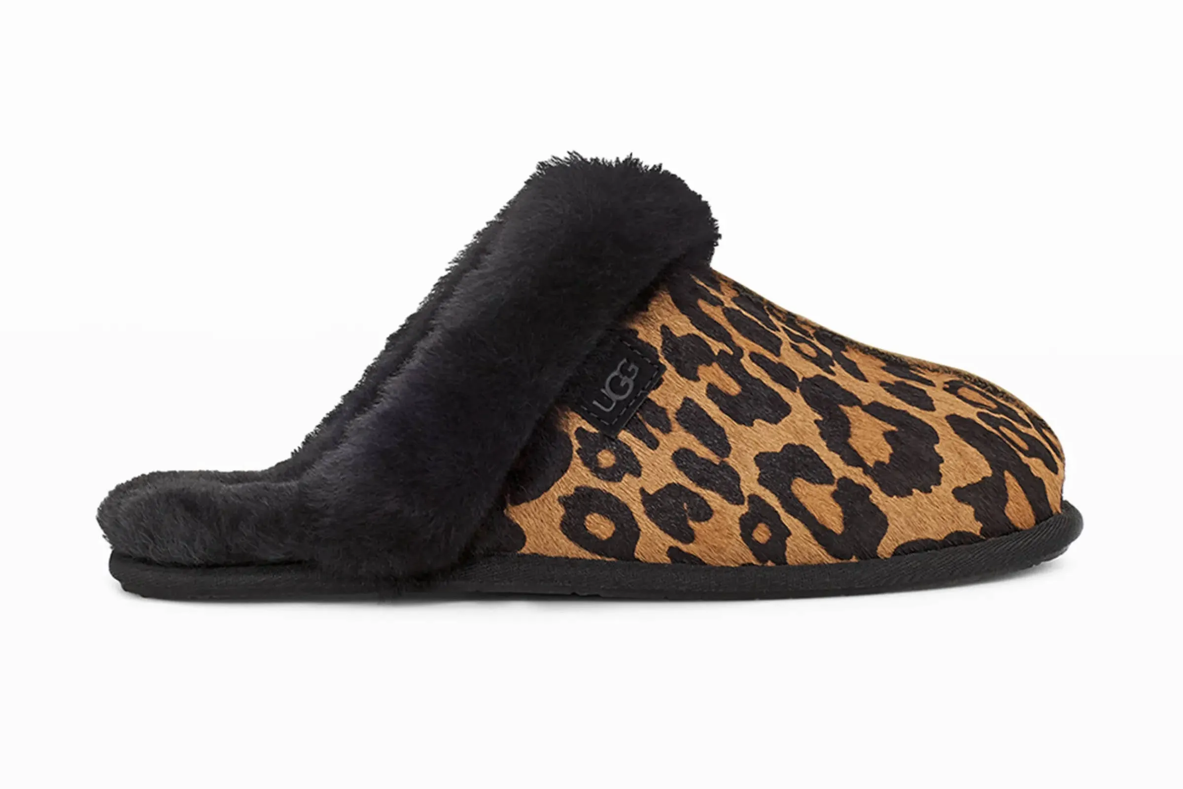 UGG Womens Scuffette II Panther Print Butterscotch