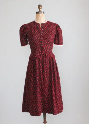 Vintage 1950s Munchen German Octoberfest Dress