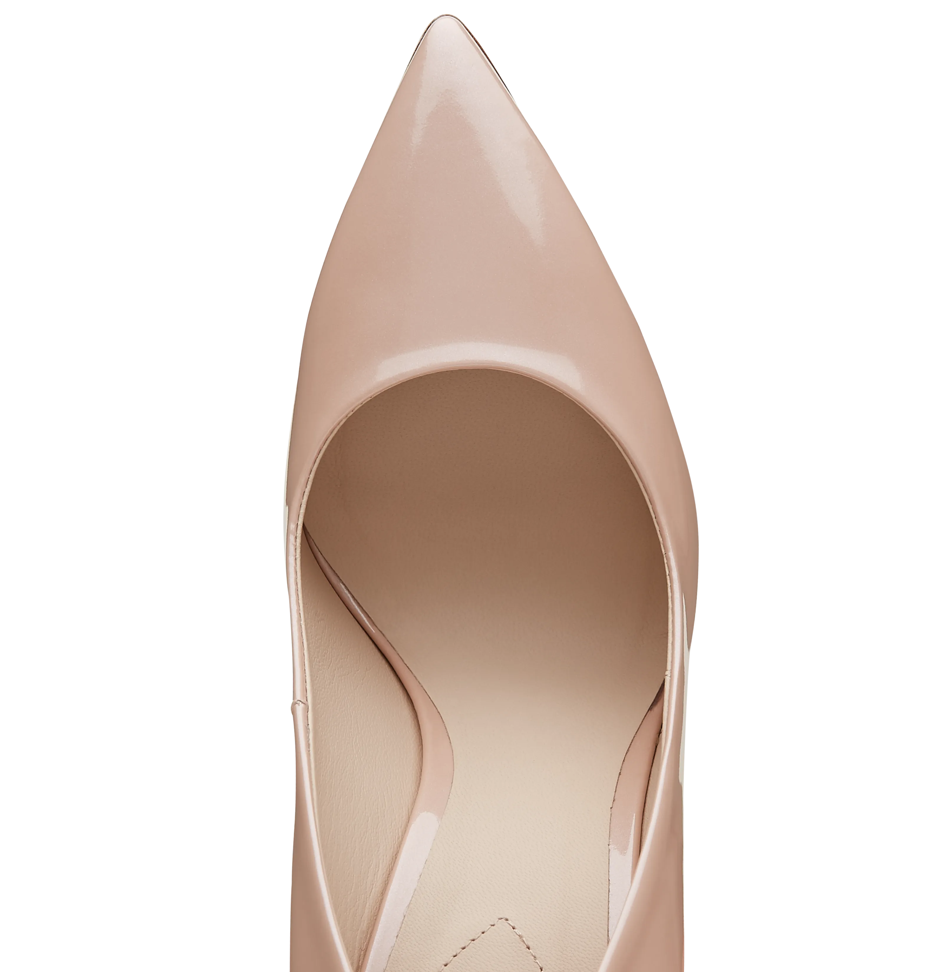 Vintage Pink Patent Leather with Rose Gold Leaves