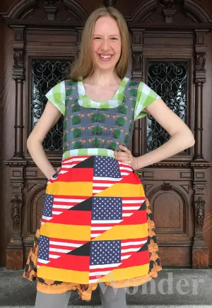 Women's Octoberfest Dirndl "German-American Flag"