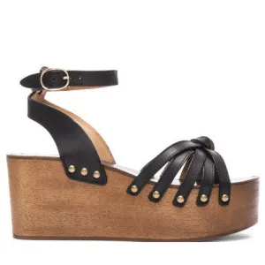 Zia Leather Wedge Sandals